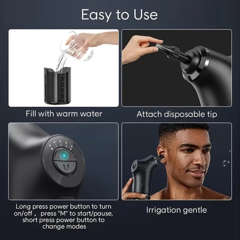 NNETM Electric Ear Wax Removal Kit Rechargeable