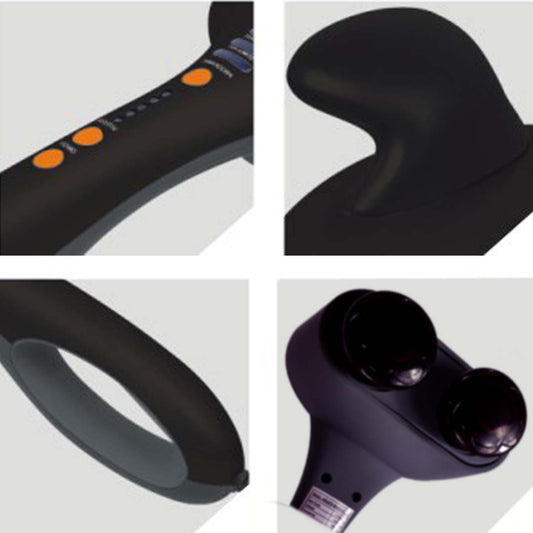 NNEAGS 2X Deluxe Hand Held Infrared Percussion Massager with Soothing Heat