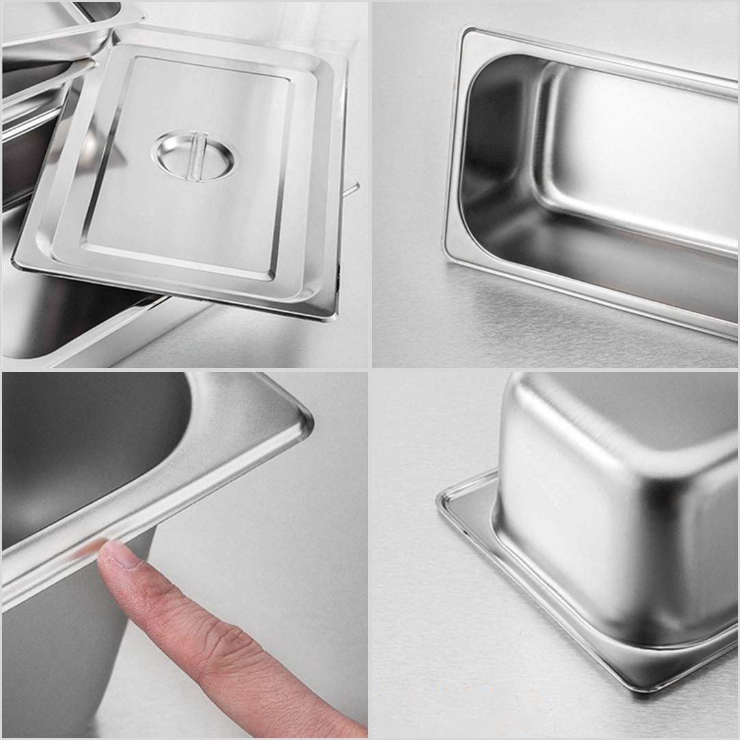 SOGA 12X Stainless Steel Gastronorm GN Pan Full Size 1/2 20cm Deep