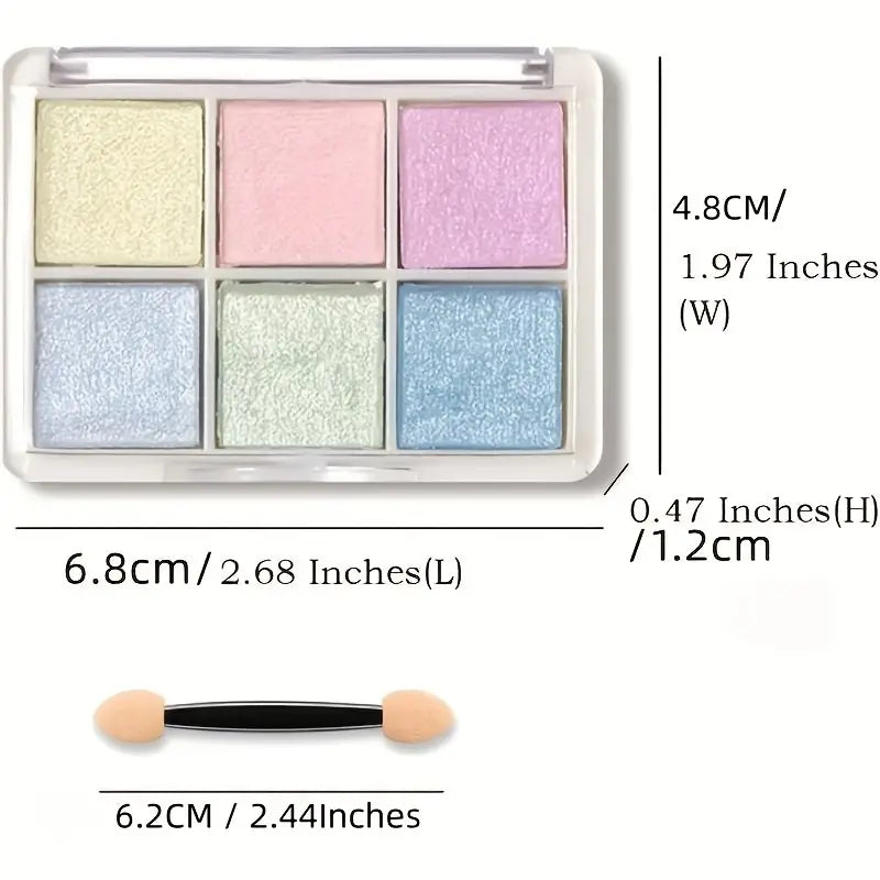 NNETM 6 Colors Chrome Mirror DIY Nail Powder Set Mermaid Nail Art Neon Pigment Powders and Glittering Effects
