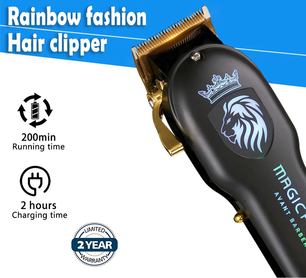 NNEOBA Rechargeable Hair Clipper High Performance Electric Trimmer for Men Black