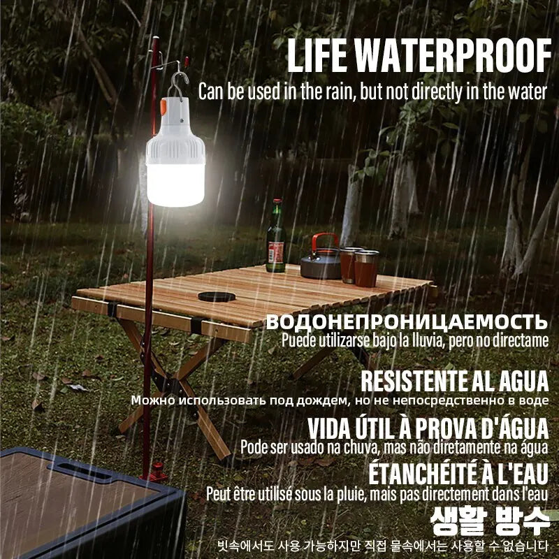 USB Rechargeable LED Outdoor Lantern for Camping & Emergency