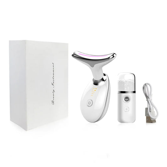 EMS Neck Face Lifting Massager - LED Photon Therapy, Wrinkle Remover ES-1081