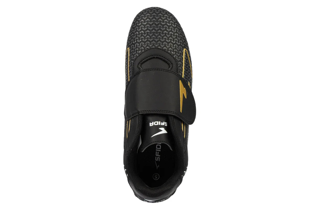 Catalyst Junior Football Boots - Black/Gold V Strap
