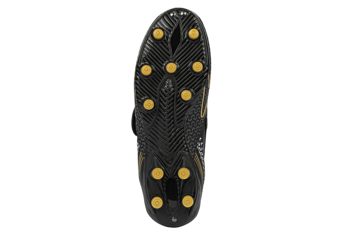 Catalyst Junior Football Boots - Black/Gold V Strap