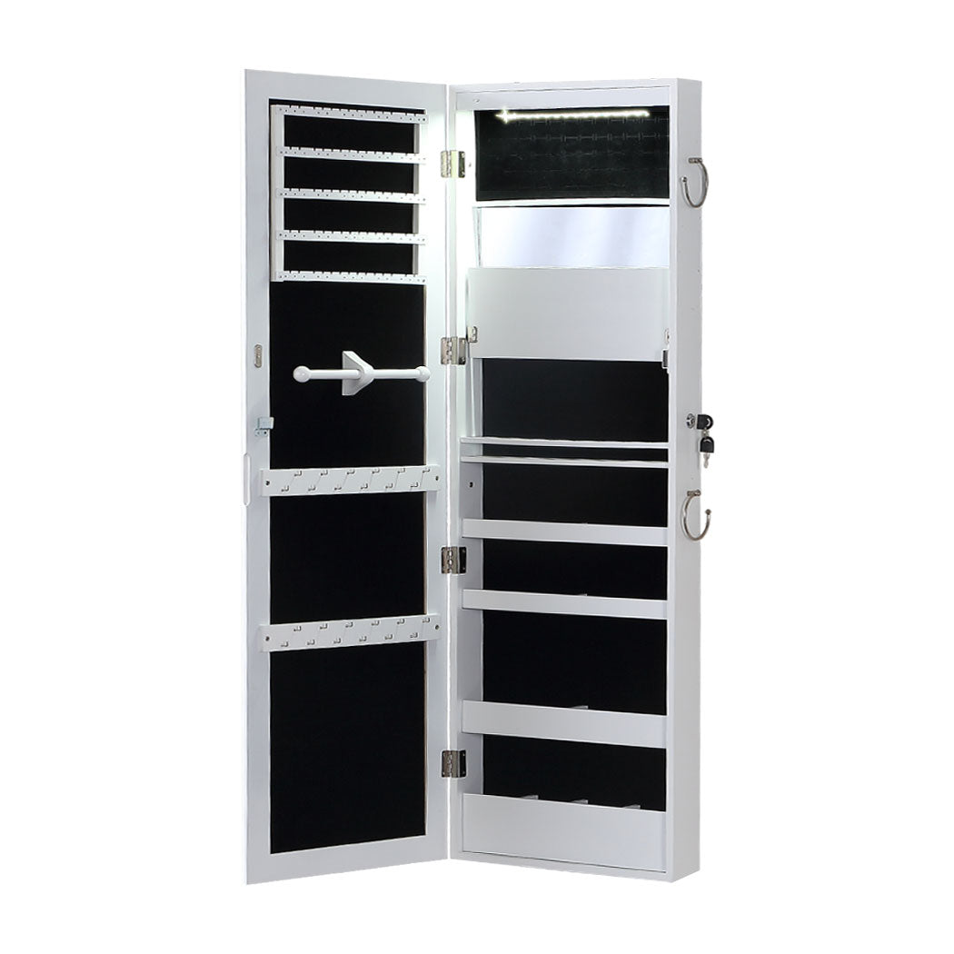 NNEIDS Levede Mirror Jewellery Cabinet Jewelry