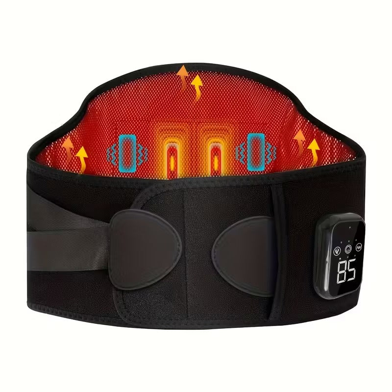 NNETM Heated Waist Massager Belt USB Rechargeable